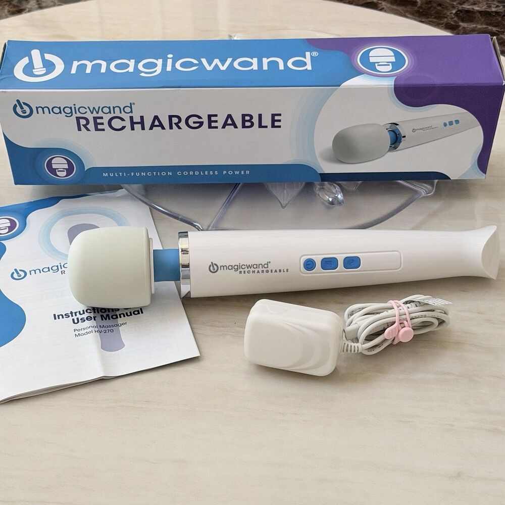 Magic Wand Rechargeable HV-270 Cordless Massager for Deep Tissue /Full Body